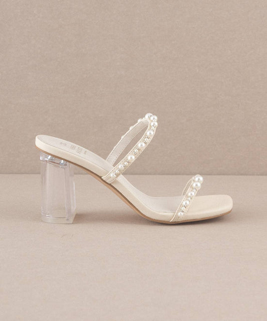 Strappy Pearl Heel