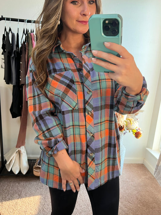 Plaid Button Down