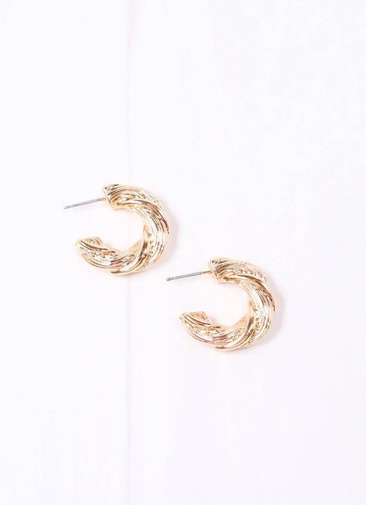 Peeples Twisted Hoop Earring