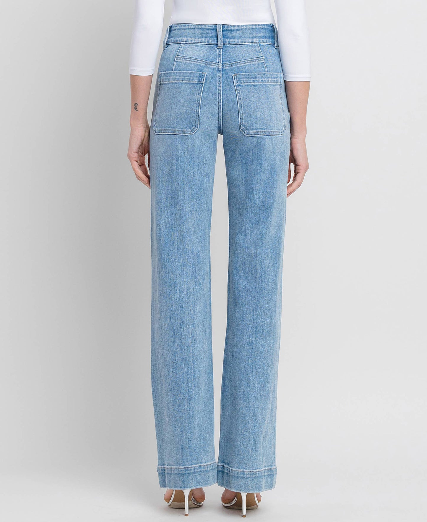 FLYING MONKEY - 90'S VINTAGE SUPER HIGH RISE FLARE JEANS