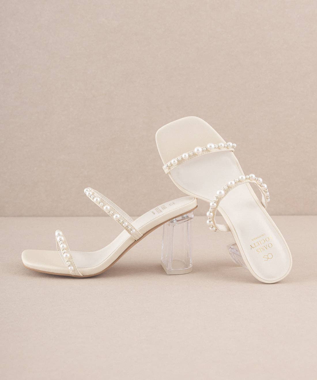 Strappy Pearl Heel