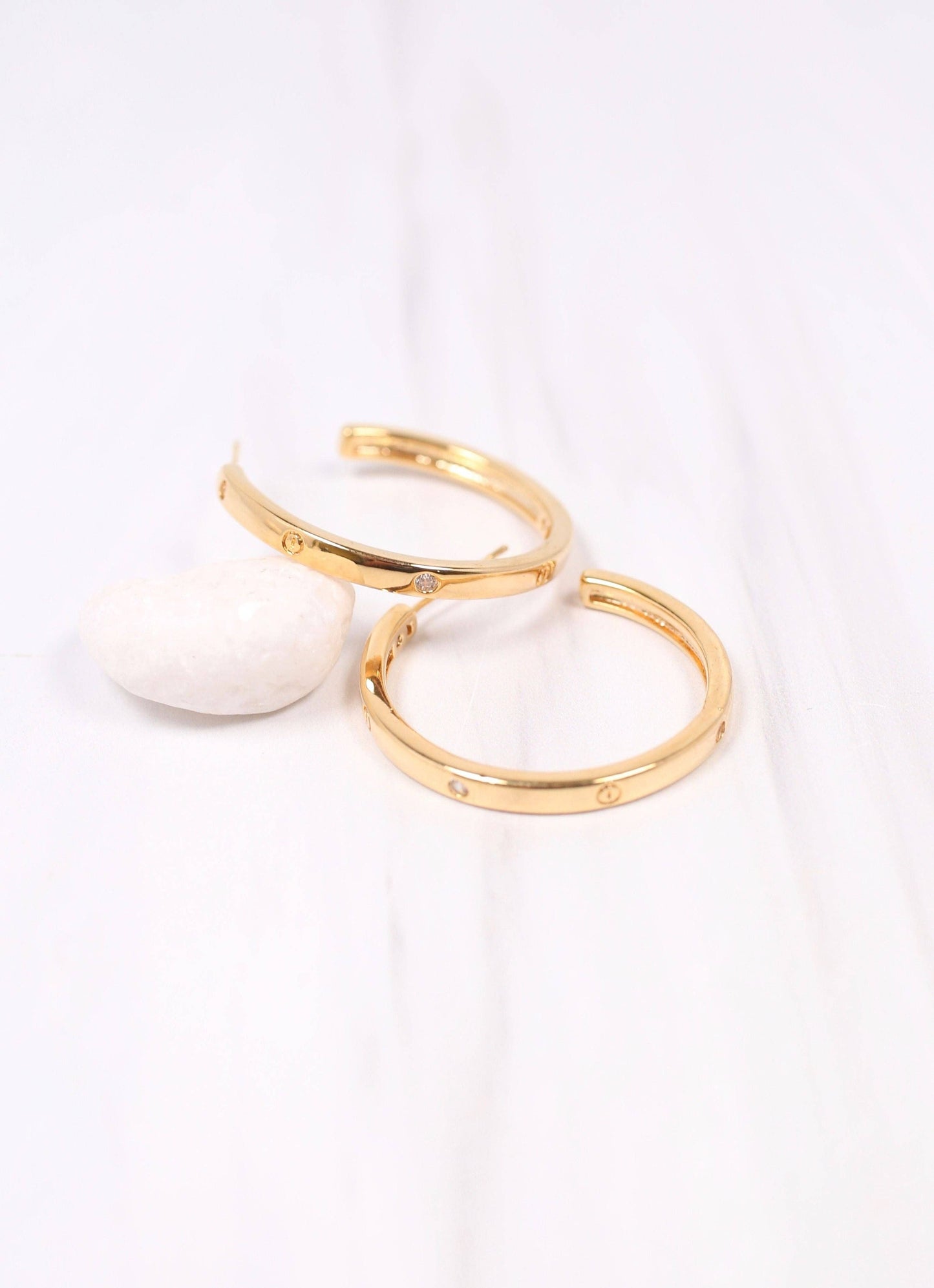 Caroline Hill - Oliveri Hoop Earring GOLD