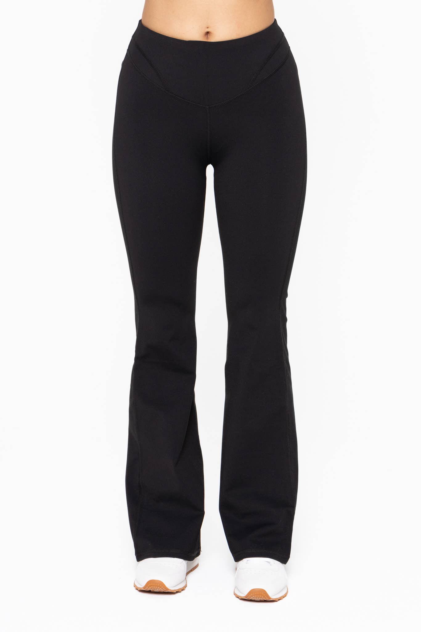 Black Contour Flared Leggings