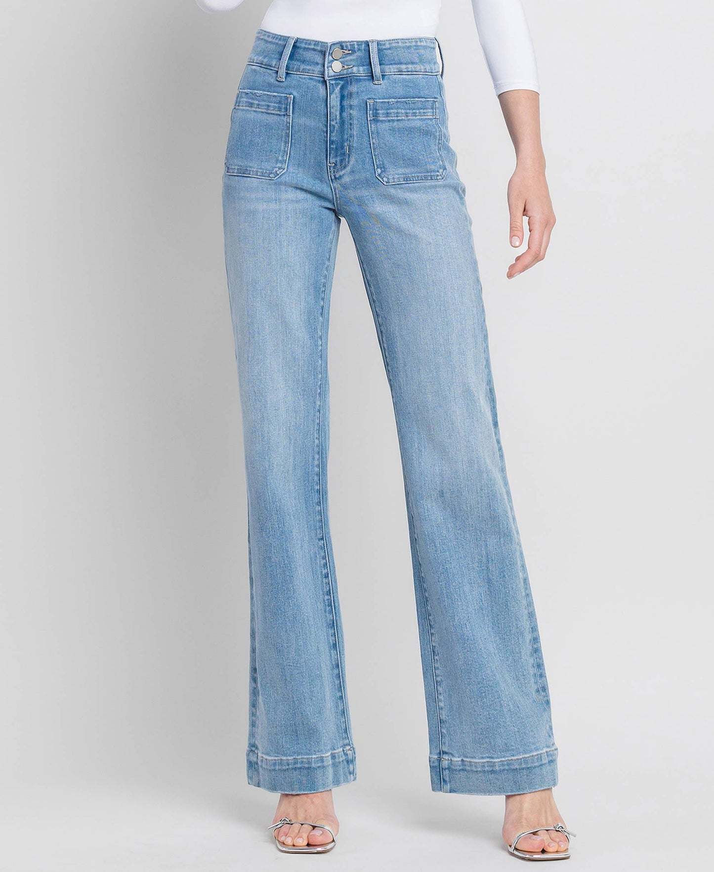 FLYING MONKEY - 90'S VINTAGE SUPER HIGH RISE FLARE JEANS